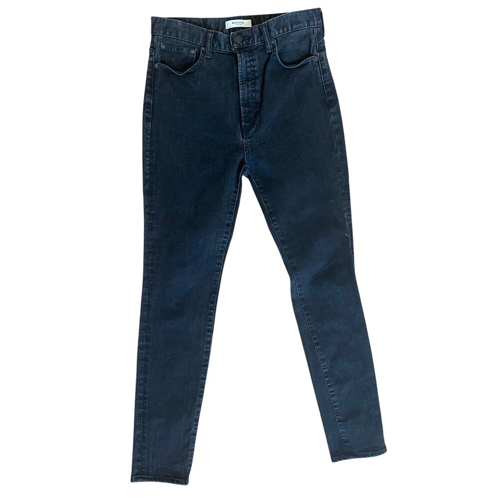 MOUSSY Washed Black Skinny Jeans Size 28 Japanese Denim High Rise